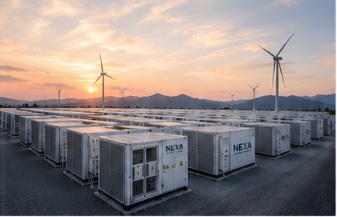 Utility-scale BESS container exterior